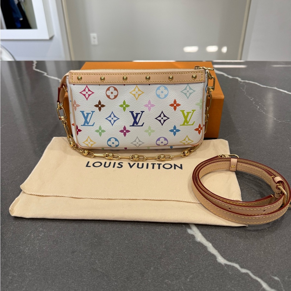 💔SOLD💔 Louis Vuitton Multi-color Pochette Murakami
